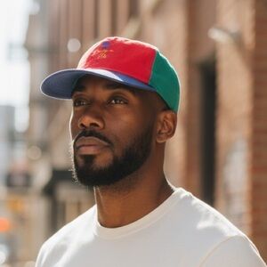 Vintage McDonald’s Snapback Hat Color Block 80s/90s USA Made Retro Cap